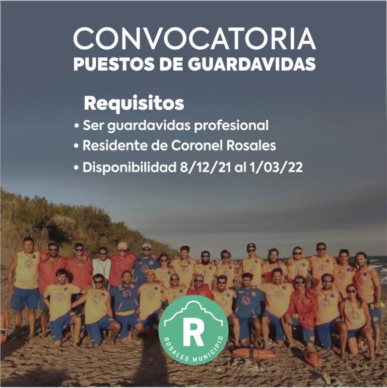 Convocatoria guardavidas