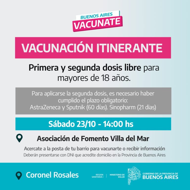 Vacunacion Itinerante 23 del 10