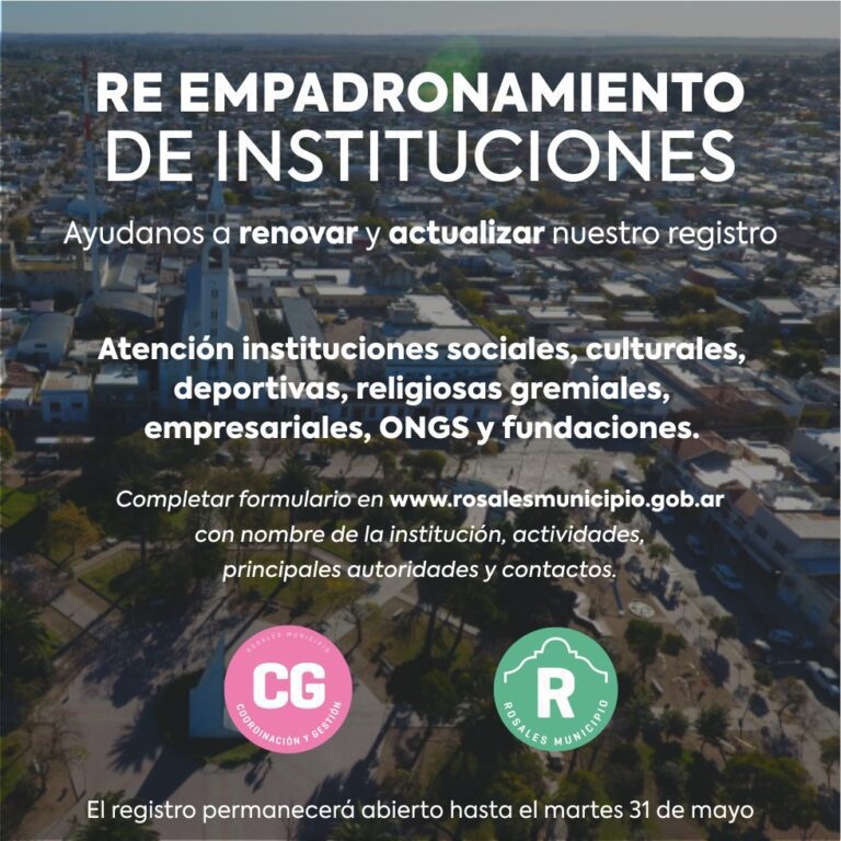 Re empadronamiento instituciones