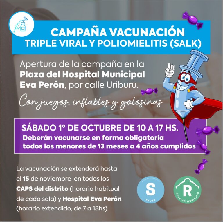 Campaña vacunación triple viral y polio