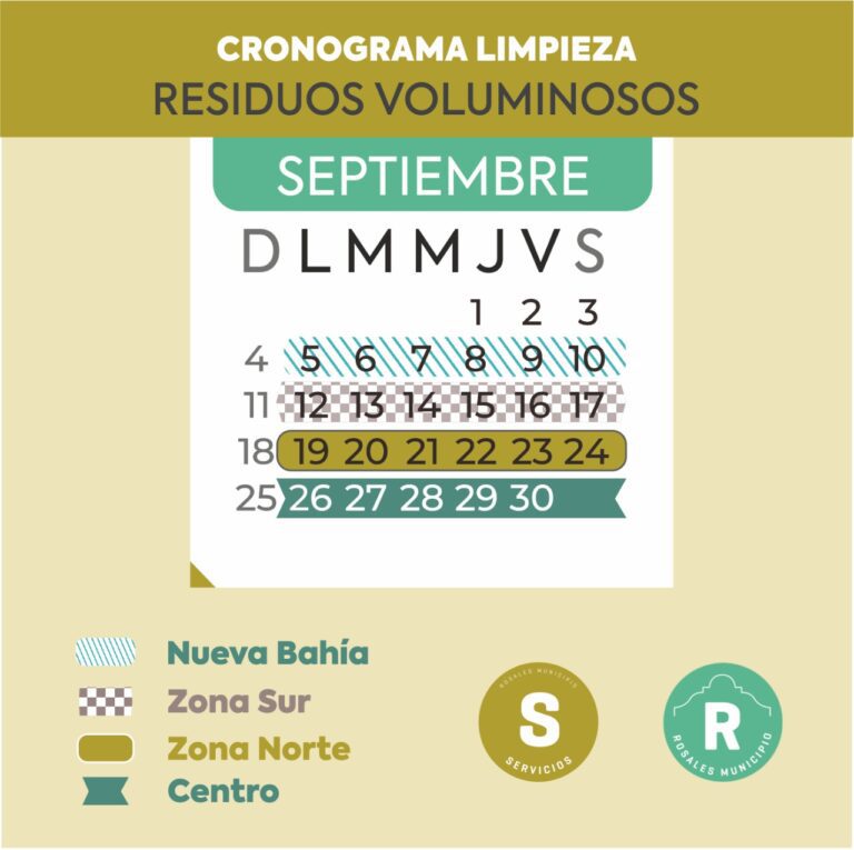 Cronograma voluminosos septiembre