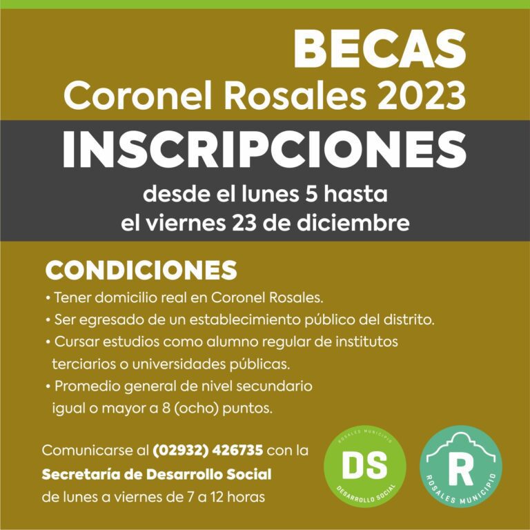 Beca Coronel Rosales 2023