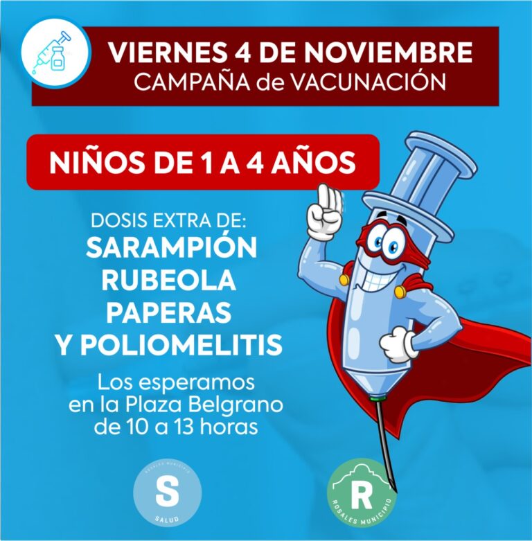 Campaña vacunacion en plaza belgrano