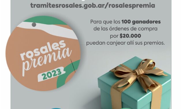 El Municipio convoca a comercios locales a adherirse a la Edición 2023 de “Rosales Premia”