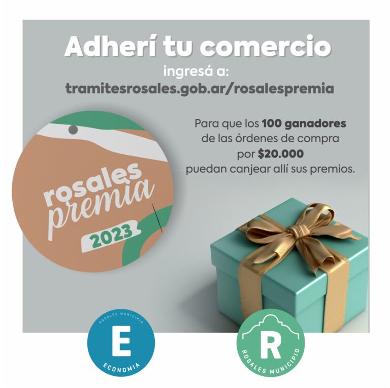 Adhesión comercios a Rosales Premia