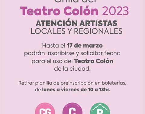 Invitación a Artistas locales para el Teatro Colón