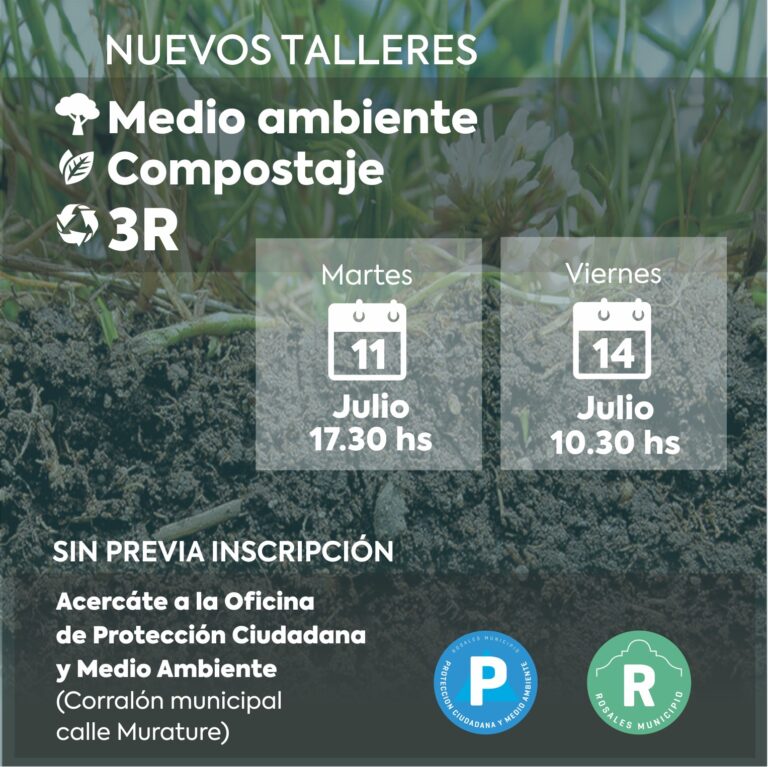 Talleres compostaje 11 y 14 de julio