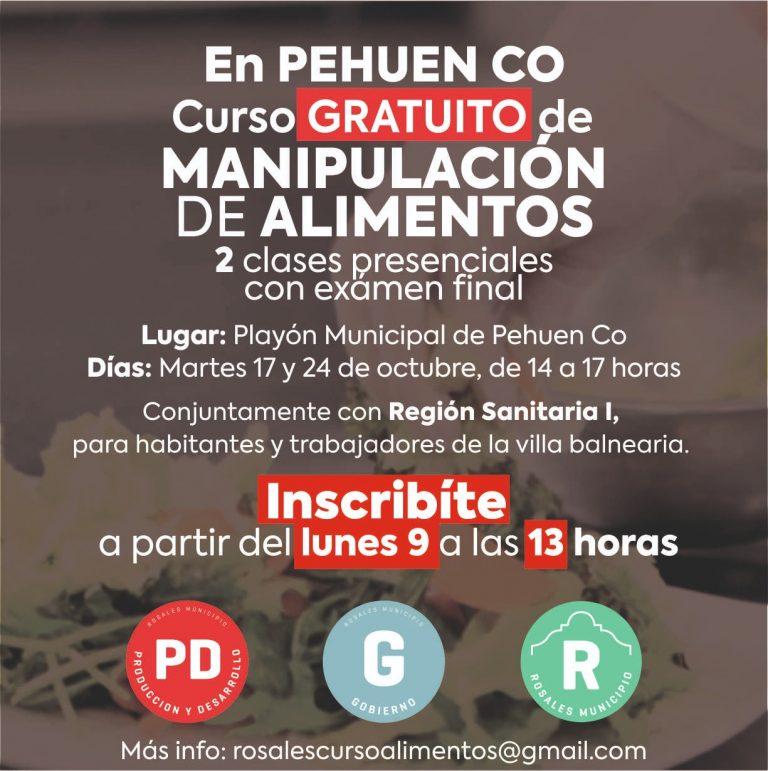 CUrsos Manipulación Pehuen Co