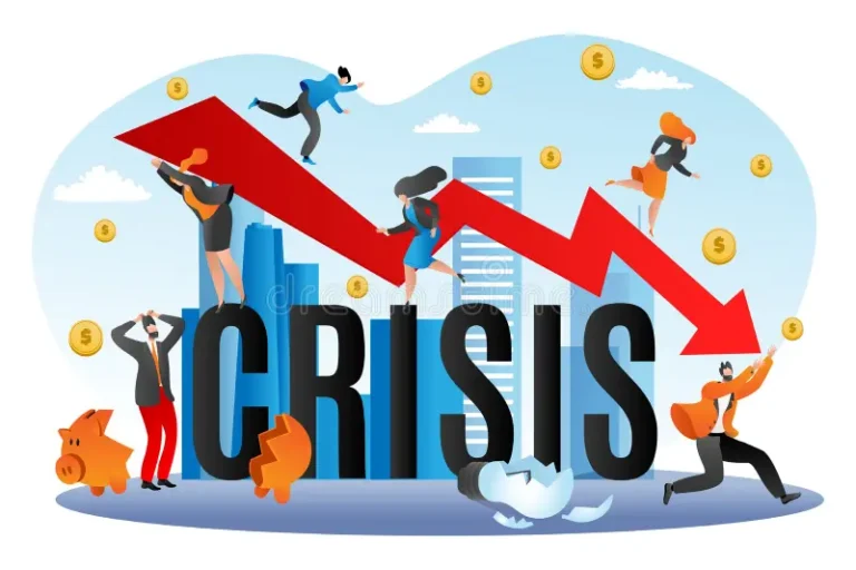 world-financial-crisis-economic-fall-vector-illustration-going-down-graph-finance-business-bancrupcy-concept-failure-195807577
